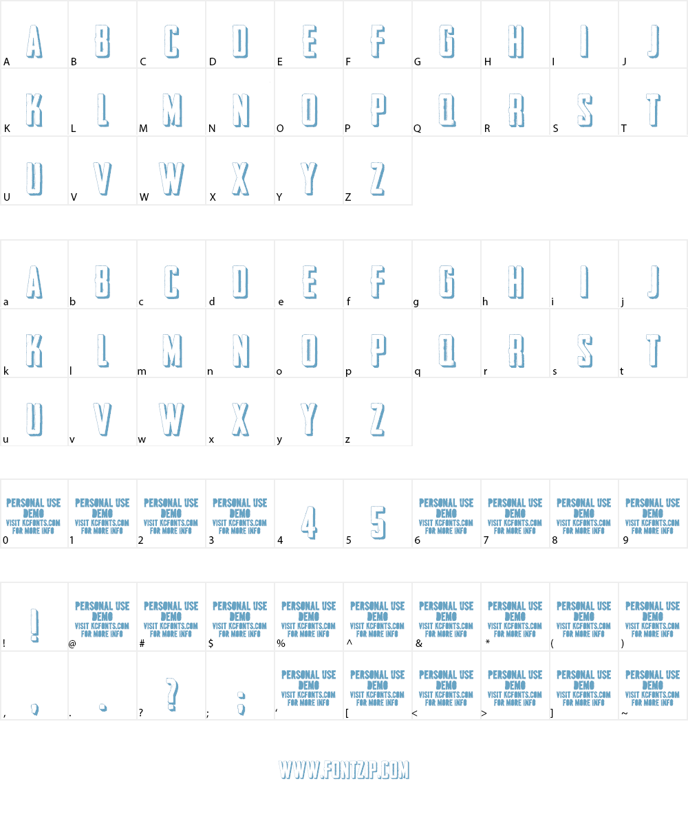 Outliner No. 45 DEMO Font Character